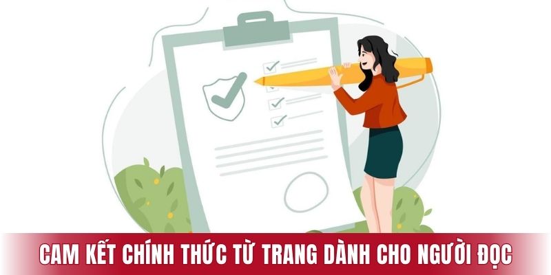 Cam kết chính thức từ trang dành cho người đọc